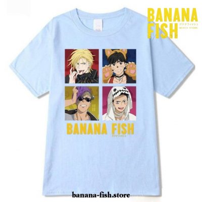 2021 Banana Fish Hip Hop T-Shirt Blue / Xxxl