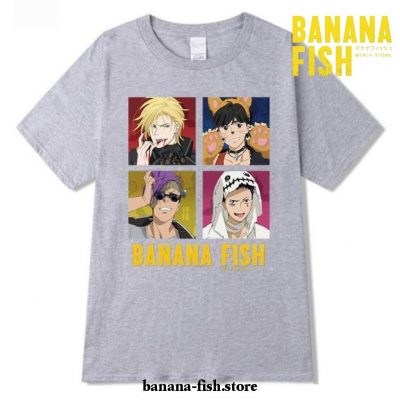 2021 Banana Fish Hip Hop T-Shirt Gray / Xxxl