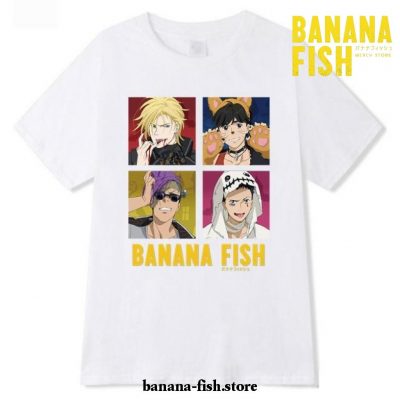 2021 Banana Fish Hip Hop T-Shirt White / Xxxl