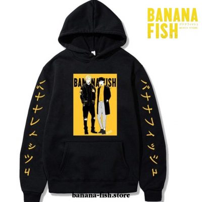 2021 Hot New Banana Fish Couple Hoodie Black / Xs