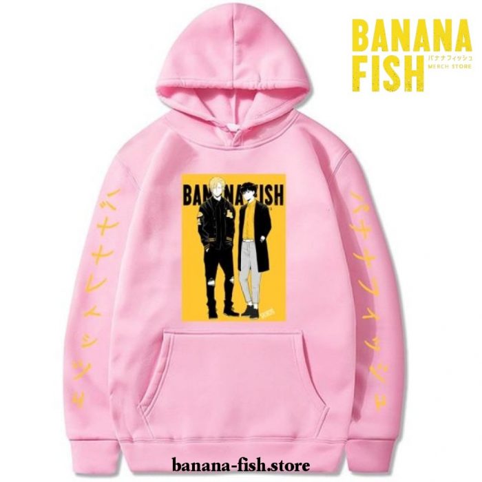 2021 Hot New Banana Fish Couple Hoodie Pink / Xs