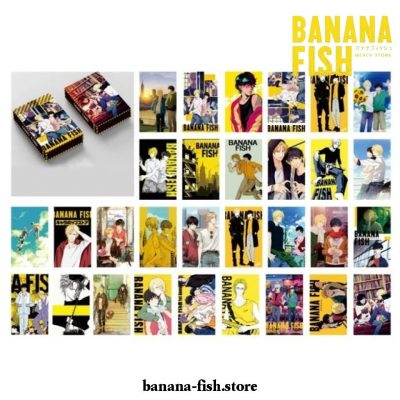 30 Pcs/set Banana Fish Card Sticker