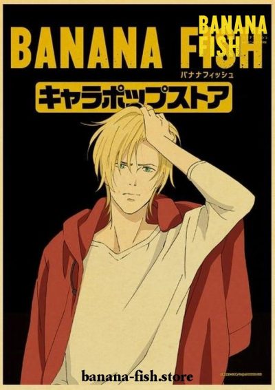 Banana Fish Ash Handsome Fashion Kraft Paper Poster