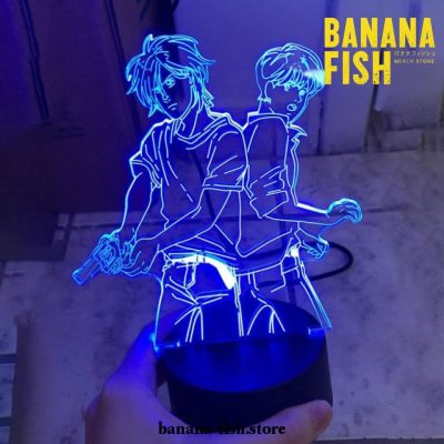 Banana Fish Ash Lynx And Eiji Okumura 3D Led Night Light Dj-Zzm-071 / 16 Color With Remote
