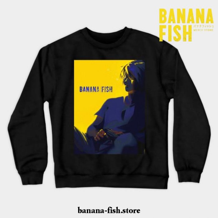 Banana Fish Ash Lynx Anime Crewneck Sweatshirt Black / S