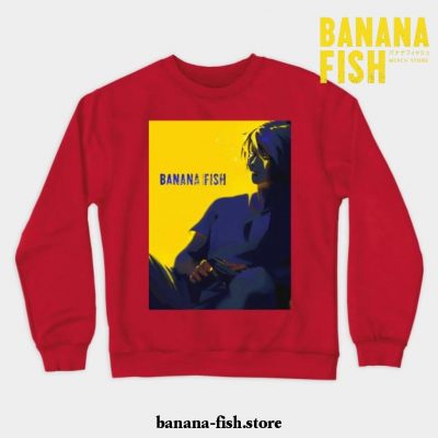 Banana Fish Ash Lynx Anime Crewneck Sweatshirt Red / S