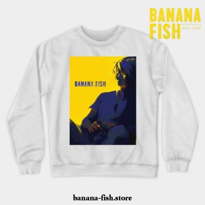 Banana Fish Ash Lynx Anime Crewneck Sweatshirt White / S