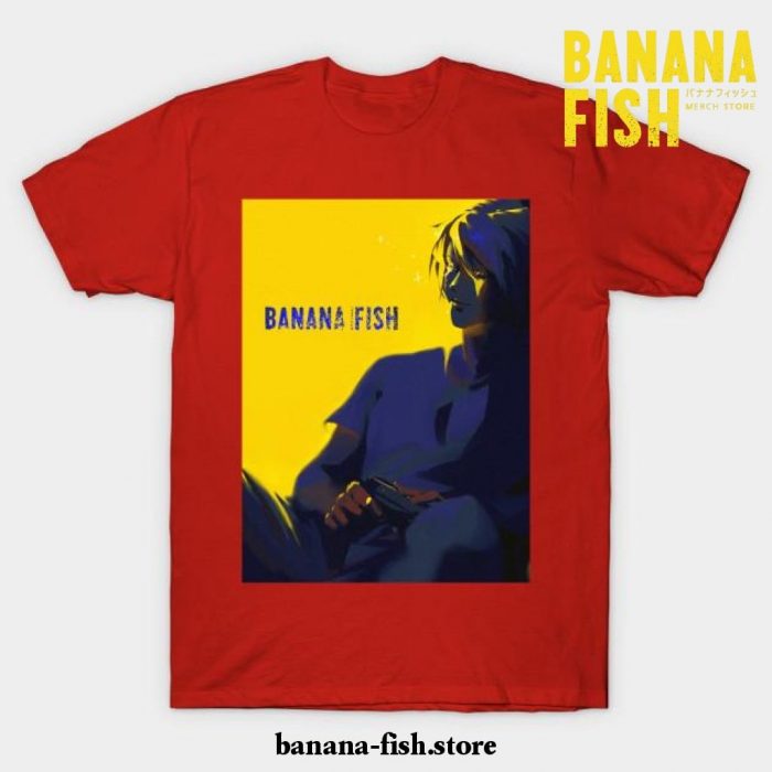 Banana Fish Ash Lynx Anime T-Shirt Red / S