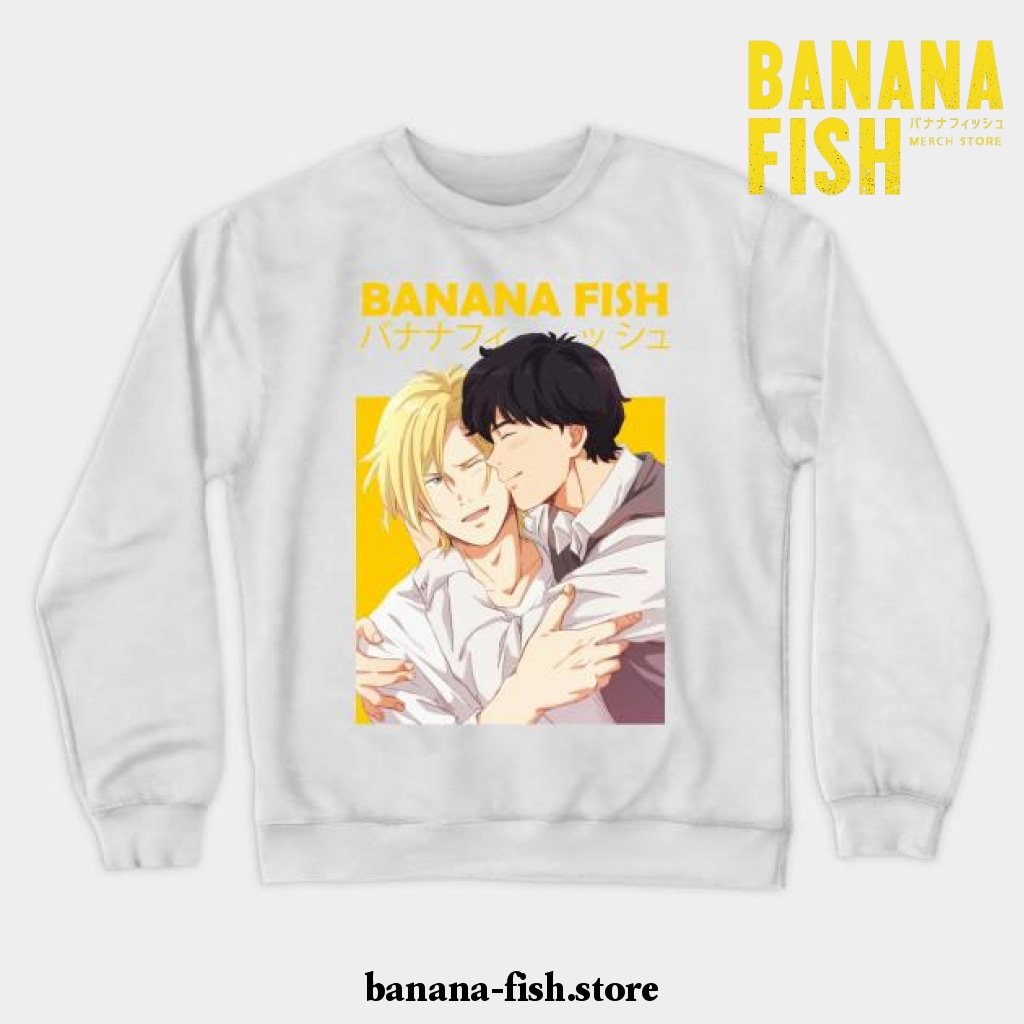 banana fish ash lynx eiji okumura anime crewneck sweatshirt 02 white s 687 1 - Banana Fish Store