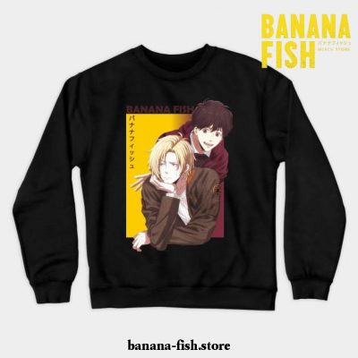 Banana Fish Ash Lynx Eiji Okumura Anime Crewneck Sweatshirt 03 Black / S