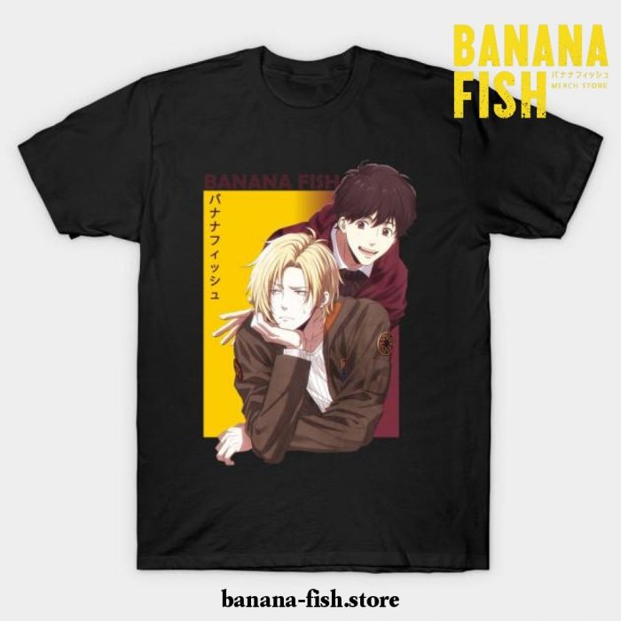 Banana Fish Ash Lynx Eiji Okumura Anime T-Shirt Black / S