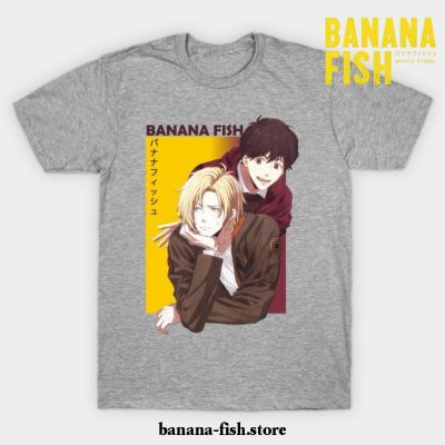 Banana Fish Ash Lynx Eiji Okumura Anime T-Shirt Gray / S