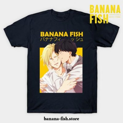 Banana Fish Ash Lynx Eiji Okumura Anime T-Shirt Navy Blue / S