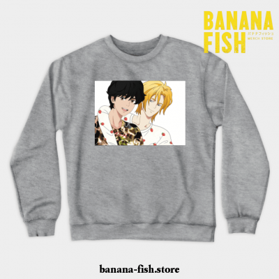 Banana Fish Ash Lynx Eiji Okumura Crewneck Sweatshirt Gray / S