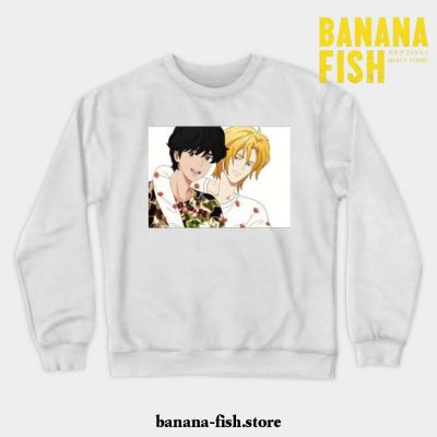 Banana Fish Ash Lynx Eiji Okumura Crewneck Sweatshirt White / S