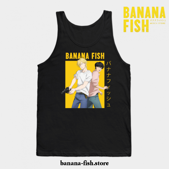 Banana Fish Ash Lynx Eiji Okumura Yaoi Anime Tank Top Black / S