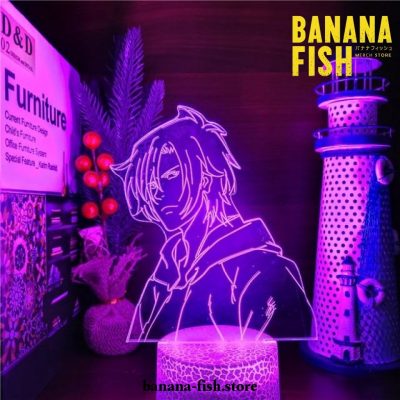 Banana Fish Ash Lynx Lamp Led Nightlights 7 Color Crack Base / With Remote