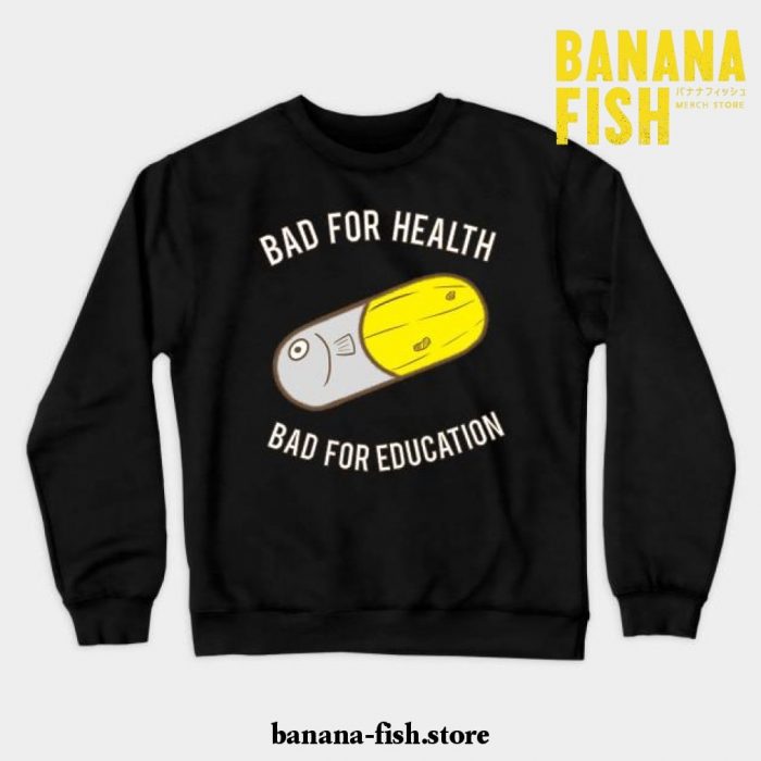 Banana Fish Crewneck Sweatshirt Black / S