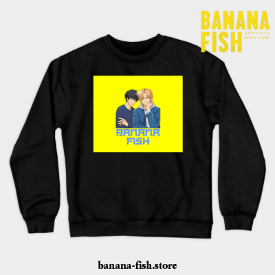 Banana Fish Crewneck Sweatshirt Black / S