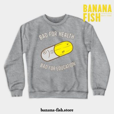 Banana Fish Crewneck Sweatshirt Gray / S