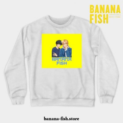 Banana Fish Crewneck Sweatshirt White / S