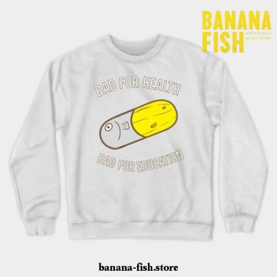 Banana Fish Crewneck Sweatshirt White / S