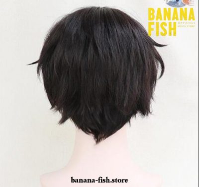 Banana Fish Eiji Okumura Cosplay Wigs Short Black