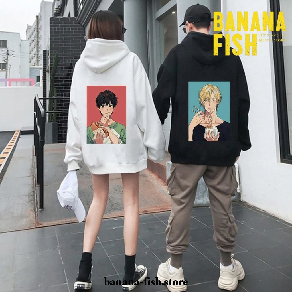 Banana Fish Hoodie - Ash Lynx & Eiji Okumura Couples Hip Hop