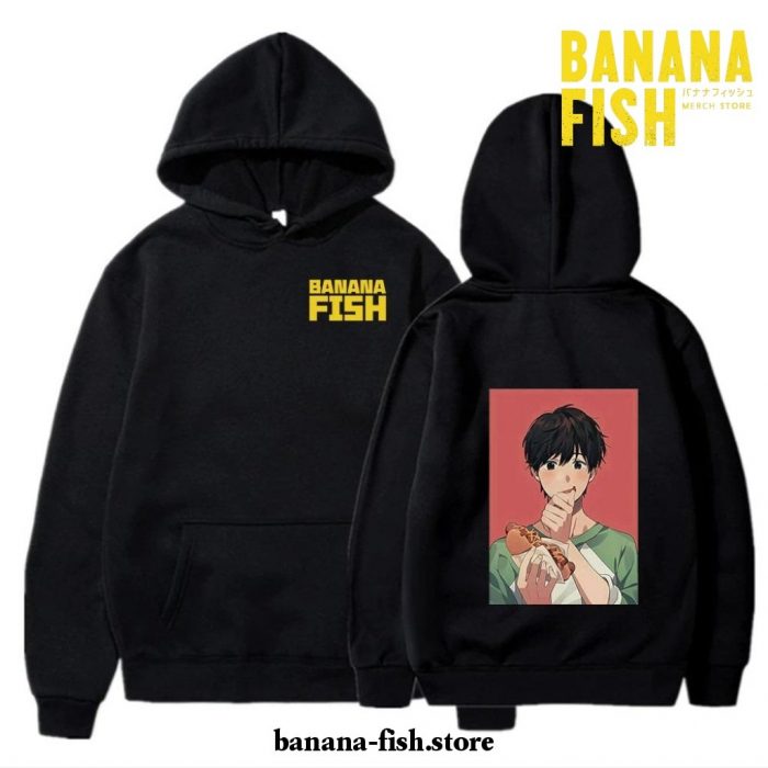 Banana Fish Hoodie - Ash Lynx & Eiji Okumura Couples Hip Hop Streetwear Black / 4Xl