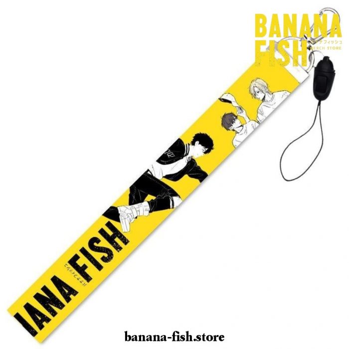Banana Fish Lanyards Fashion Ribbon Keychain