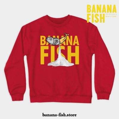 Bananish Crewneck Sweatshirt Red / S