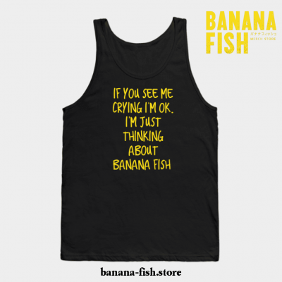 Crying Over Banana Fish Tank Top Black / S