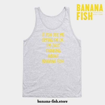 Crying Over Banana Fish Tank Top Gray / S