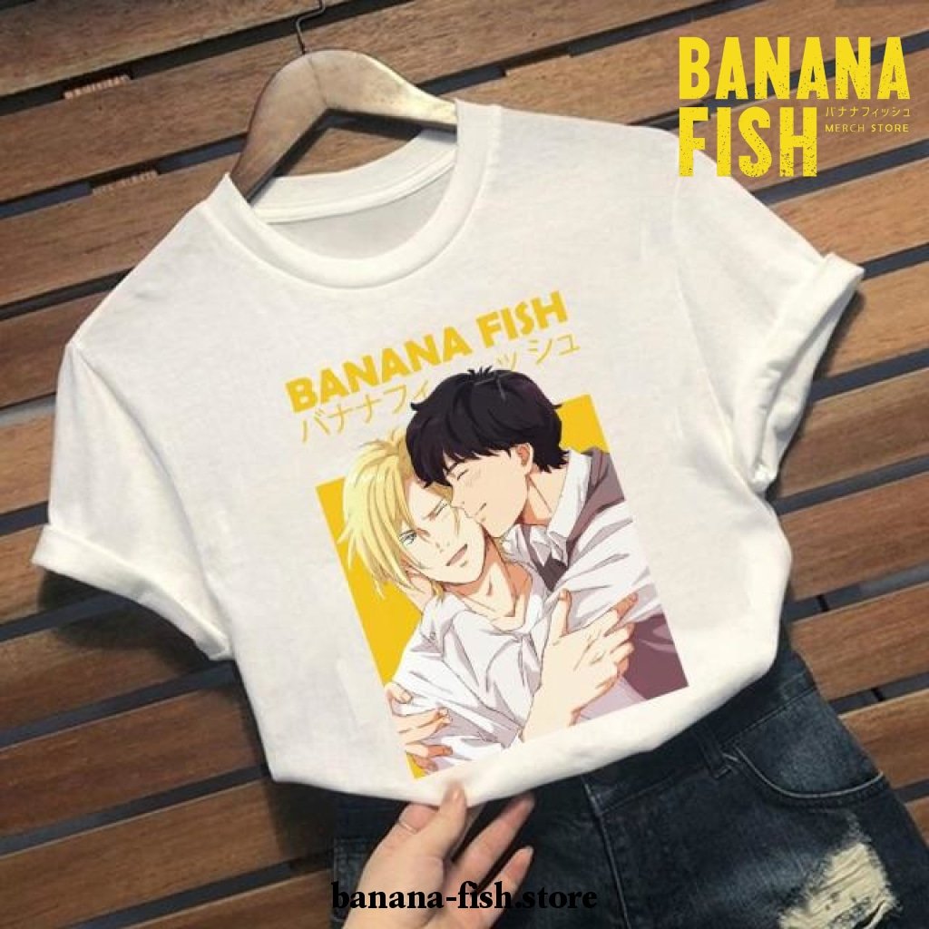Funny Banana Fish Couple Soft T-shirt - Banana Fish Store