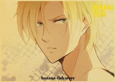 Handsome Banana Fish Ash Vintage Kraft Paper Poster