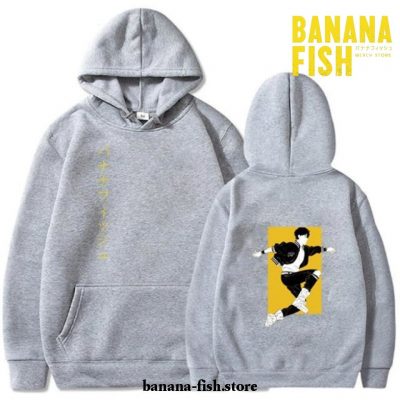 Hot 2021 Banana Fish Double Hoodie Gray / Xxxl