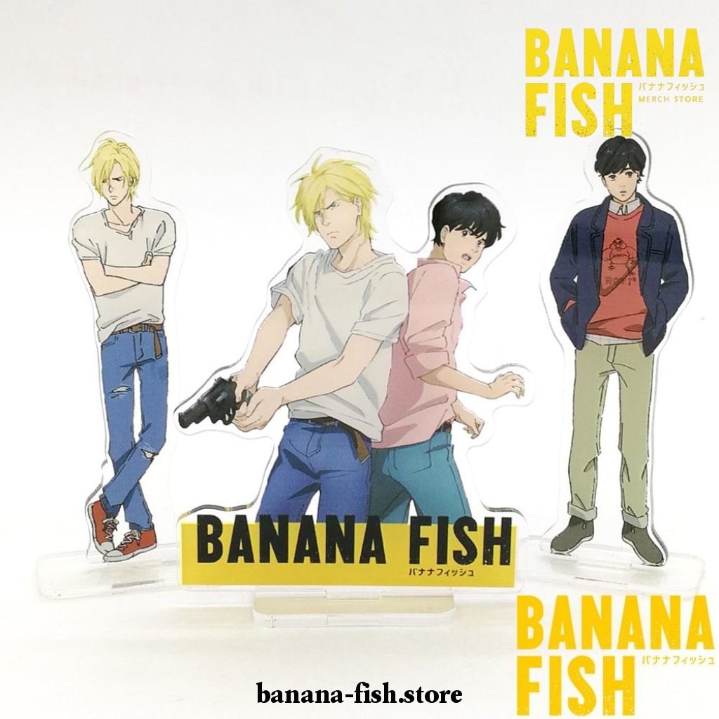 EiJi And Ash Banana Fish Light Yellow Led Mouse pad - Banana Fish Store