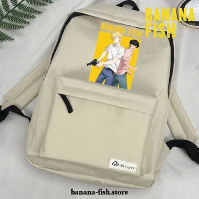 New Style Banana Fish Mochilas Backpack Beige
