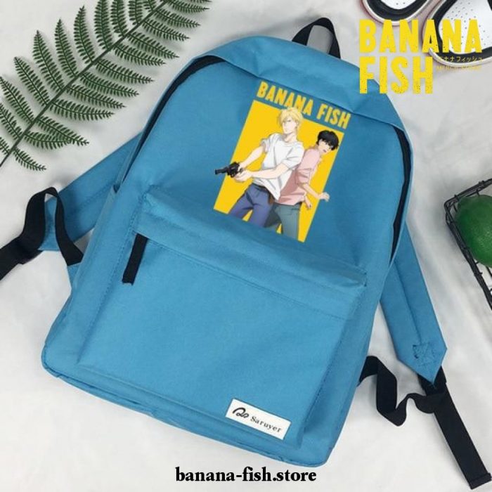New Style Banana Fish Mochilas Backpack Blue