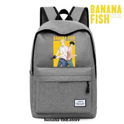 New Style Banana Fish Mochilas Backpack Grey