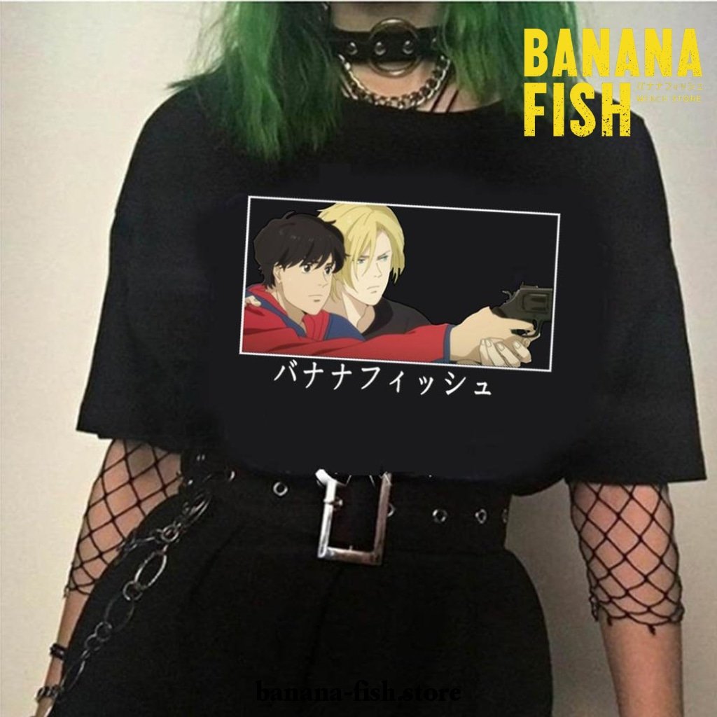 Funny Banana Fish Couple Soft T-shirt - Banana Fish Store