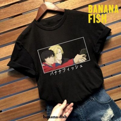 New Style Funny Banana Fish Soft T-Shirt Black / Xxxl