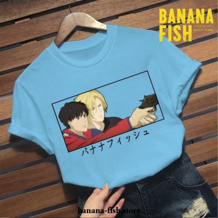 New Style Funny Banana Fish Soft T-Shirt Blue / Xxl