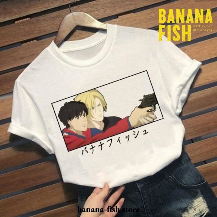 New Style Funny Banana Fish Soft T-Shirt White / Xs