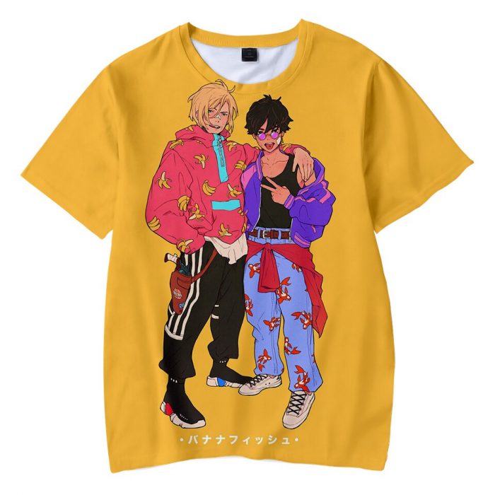 Banana Fish 3D Print T Shirt Men Women Anime Cosplay Streetwear Oversized T Shirt Harajuku Sport 6 - Banana Fish Store
