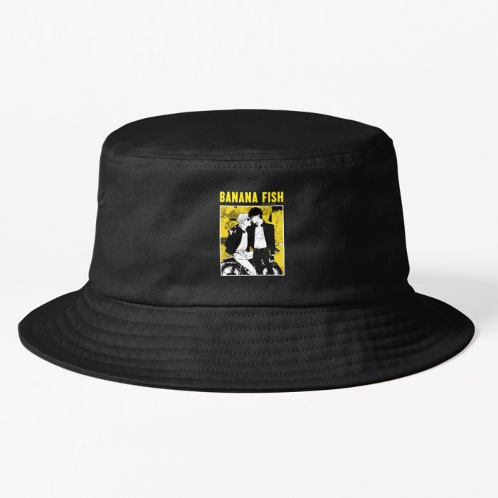 Banana Fish Fan Art Design Bucket Hat Official Cow Anime Merch