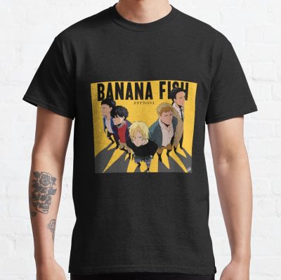 Banana Fish Shadow Boys T-Shirt Official Cow Anime Merch