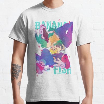 Banana Fish Typo Poster T-Shirt Official Cow Anime Merch