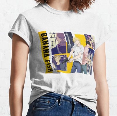 Banana Fish Official Poster Cover Design T-Shirt Official Cow Anime Merch