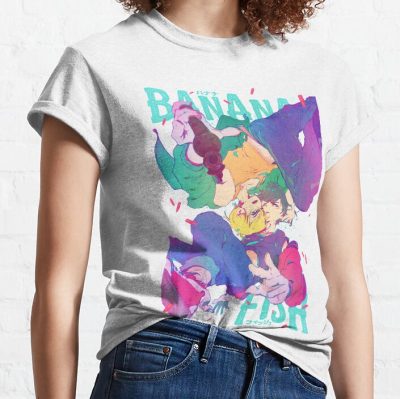 Banana Fish Typo Poster T-Shirt Official Cow Anime Merch